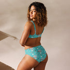Baha Ranch Yeehaw Turquoise Rhinestone Cowgirl Turquoise Bikini - Qu!rk Boutique