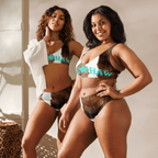 Yeehaw Brown Cow Print Bikini - Qu!rk Boutique