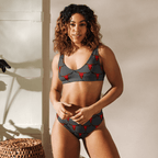 Baha Ranch Yeehaw Red Bull Skull Bikini - Qu!rk Boutique