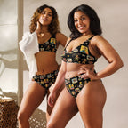 Baha Ranch Yeehaw Vintage Cowgirl Collage Bikini - Qu!rk Boutique
