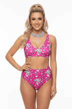 Baha Ranch Yeehaw Magenta Rhinestone Cowgirl Turquoise Bikini - Qu!rk Boutique