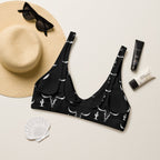 Yeehaw Longhorn Cactus Bikini Top Size Small Ready to ship - Qu!rk Boutique