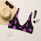 Baha Ranch Yeehaw Purple Neon Cactus Bikini Top - Qu!rk Boutique