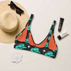 Baha Ranch Yeehaw Turquoise Hat Bikini Top - Qu!rk Boutique