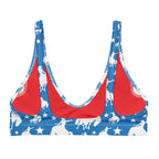 Baha Ranch Yeehaw Blue Rodeo Cowboy Bikini Top - Qu!rk Boutique