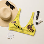Baha Ranch Yeehaw Mustard Bronc Buster Bikini Top - Qu!rk Boutique