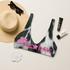 Baha Ranch Yeehaw Cow Print Bikini Top - Qu!rk Boutique