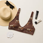 Baha Ranch Yeehaw Leather & Longhorns Bikini Top - Qu!rk Boutique
