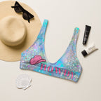 Baha Ranch Yeehaw Howdy Opal Glitter Bikini Top - Qu!rk Boutique
