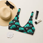 Baha Ranch Yeehaw Turquoise Hat Bikini Top - Qu!rk Boutique