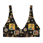 Baha Ranch Yeehaw Vintage Cowgirl Collage Bikini Top - Qu!rk Boutique