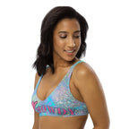 Baha Ranch Yeehaw Howdy Opal Glitter Bikini Top - Qu!rk Boutique
