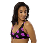 Baha Ranch Yeehaw Purple Neon Cactus Bikini Top - Qu!rk Boutique