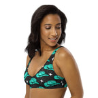 Baha Ranch Yeehaw Turquoise Hat Bikini Top - Qu!rk Boutique