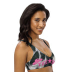 Baha Ranch Yeehaw Cow Print Bikini Top - Qu!rk Boutique