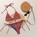 Baha Ranch Yeehaw Red Bandana String Bikini - Qu!rk Boutique