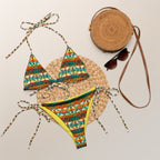 Baha Ranch Yeehaw Native Aztec String Bikini - Qu!rk Boutique