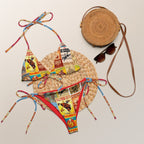 Baha Ranch Yeehaw Rodeo Poster String Bikini - Qu!rk Boutique