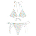 Watercolor Neon Boots String Bikini