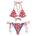 Baha Ranch Yeehaw Red Rodeo Cowboy String Bikini - Qu!rk Boutique