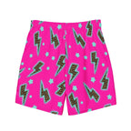 Baha Ranch Yeehaw Leopard Lightning Men's Swim Trunks - Qu!rk Boutique
