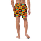 Baha Ranch Yeehaw Orange Men's Swim Trunks - Qu!rk Boutique