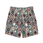 Baha Ranch Yeehaw Gray Aztec Men's Swim Trunks - Qu!rk Boutique