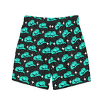 Baha Ranch Yeehaw Turquoise Hat Men's Swim Trunks - Qu!rk Boutique