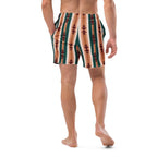 Baha Ranch Yeehaw Cocoa Aztec Men's Swim Trunks - Qu!rk Boutique