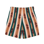 Baha Ranch Yeehaw Cocoa Aztec Men's Swim Trunks - Qu!rk Boutique