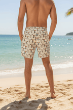 Baha Ranch Bullhead Skull Swim Trunks - Qu!rk Boutique