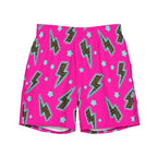 Baha Ranch Yeehaw Leopard Lightning Men's Swim Trunks - Qu!rk Boutique