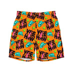 Baha Ranch Yeehaw Orange Men's Swim Trunks - Qu!rk Boutique