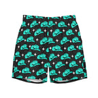 Baha Ranch Yeehaw Turquoise Hat Men's Swim Trunks - Qu!rk Boutique