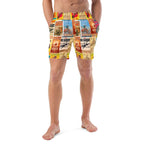 Baha Ranch Yeehaw Rodeo Poster Men's Swim Trunks - Qu!rk Boutique