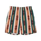 Baha Ranch Yeehaw Cocoa Aztec Men's Swim Trunks - Qu!rk Boutique