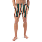 Baha Ranch Yeehaw Cocoa Aztec Men's Swim Trunks - Qu!rk Boutique