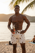Baha Ranch YEEHAW Hereford Brands Swim Trunks - Qu!rk Boutique