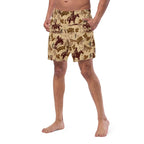 Baha Ranch Yeehaw Vintage Western Men's Swim Trunks - Qu!rk Boutique