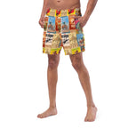 Baha Ranch Yeehaw Rodeo Poster Men's Swim Trunks - Qu!rk Boutique