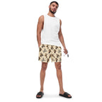 Baha Ranch Yeehaw Vintage Cowgirl Men's Swim Trunks - Qu!rk Boutique