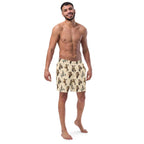 Baha Ranch Yeehaw Vintage Cowgirl Men's Swim Trunks - Qu!rk Boutique