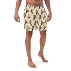Baha Ranch Yeehaw Vintage Cowgirl Men's Swim Trunks - Qu!rk Boutique
