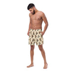 Baha Ranch Yeehaw Vintage Cowgirl Men's Swim Trunks - Qu!rk Boutique