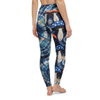 Shibori Mushroom High Waist Leggings - Qu!rk Boutique