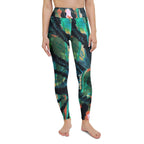 Shibor Floral Print High Waist Leggings - Qu!rk Boutique