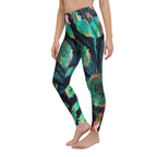 Shibor Floral Print High Waist Leggings - Qu!rk Boutique