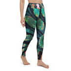 Shibor Floral Print High Waist Leggings - Qu!rk Boutique