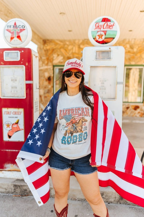 American Rodeo 4th July Graphic Tee - Qu!rk Boutique