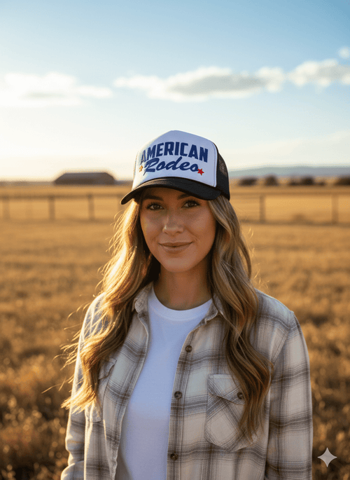 American Rodeo Star Trucker Hat - Qu!rk Boutique